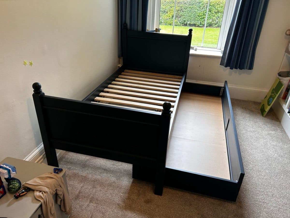 Single Bed with Integrated Storage Drawer Furniture assembly project photo 1